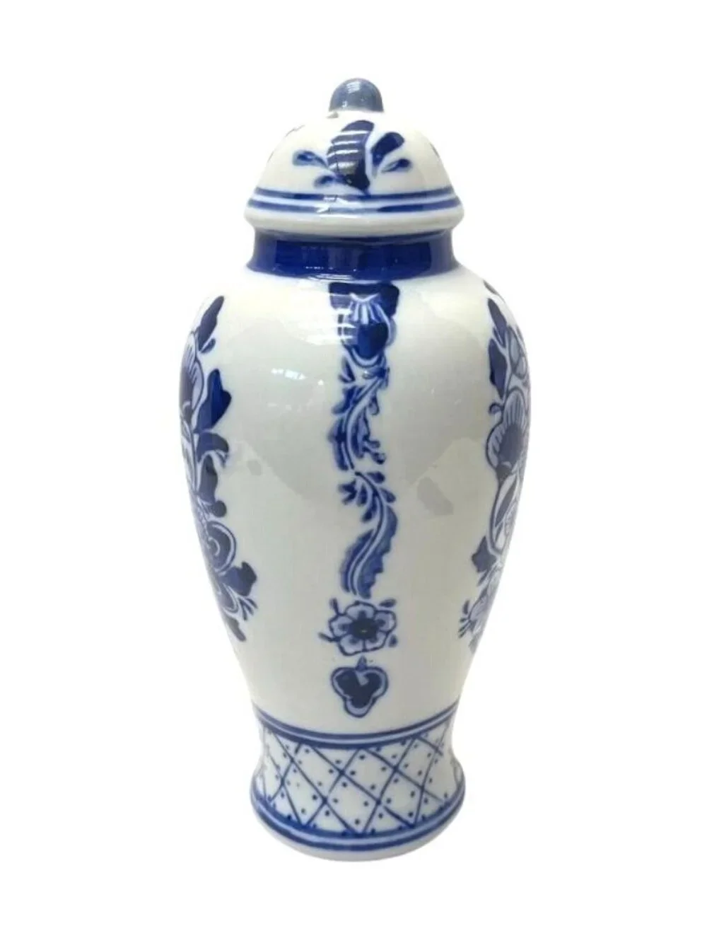 Vintage Blue White Delft Style Salt Pepper Shaker With Stopper - Picture 2 of 5